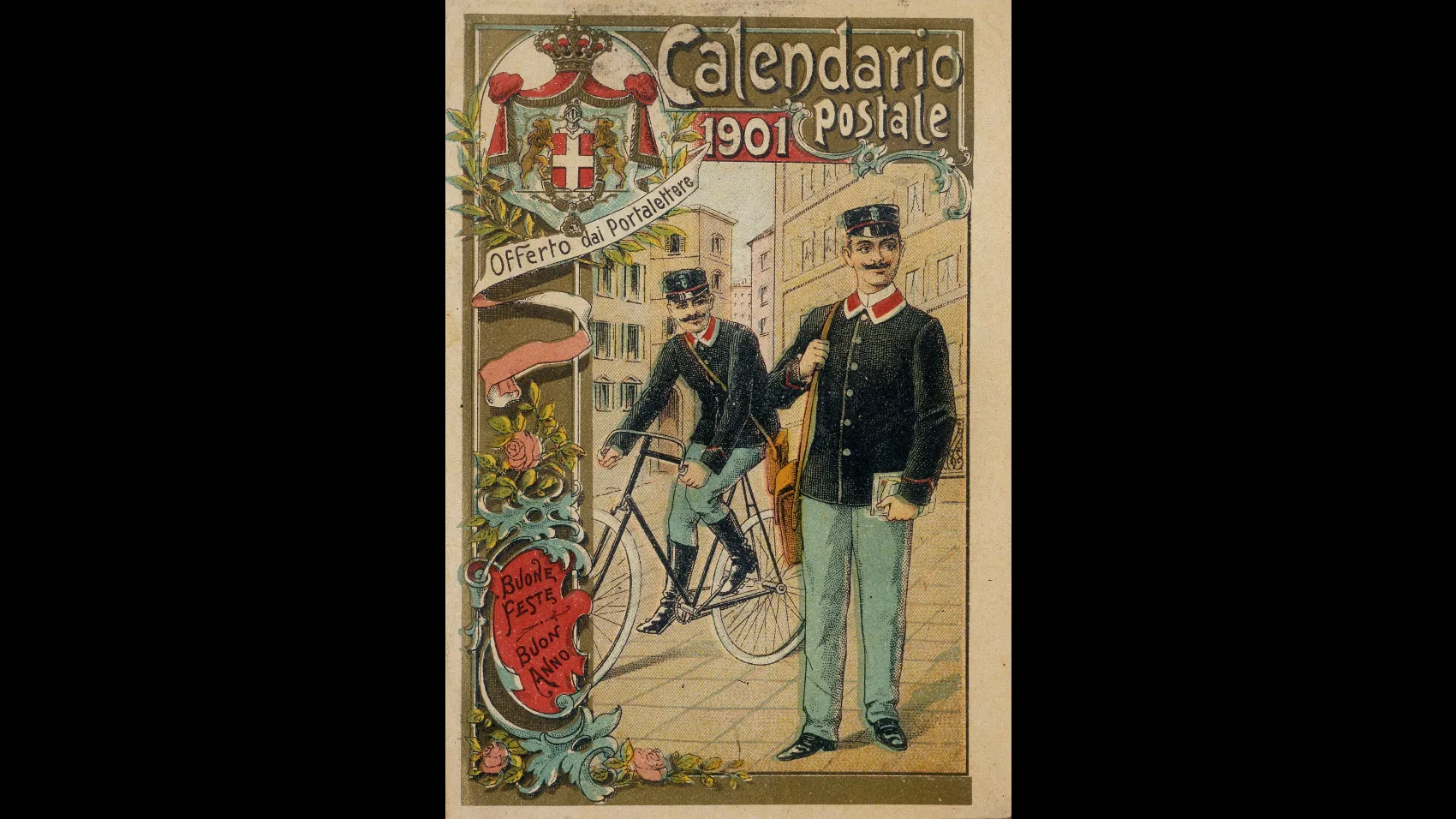 Calendario postale del 1901