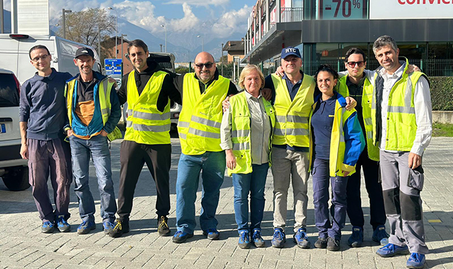 le linee business del turno mattutino del Centro logistico di Aosta
