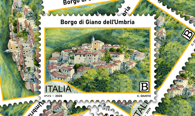 Un francobollo dedicato al borgo di Giano dell’Umbria