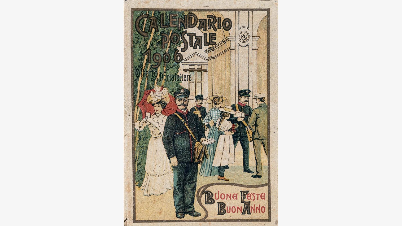 Calendario postale del 1906