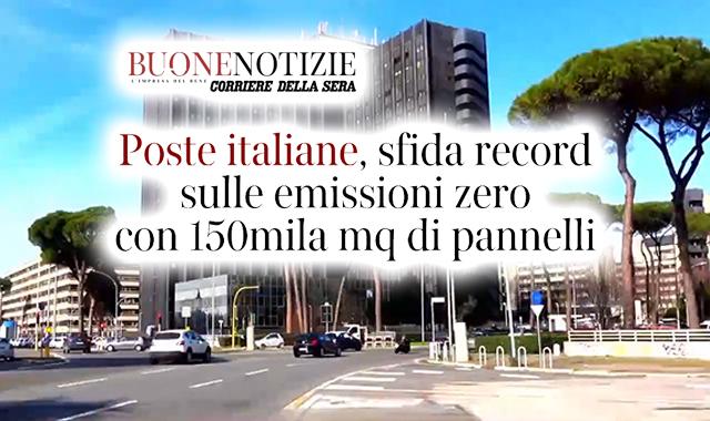Poste e la sostenibilità da premio, sfida record sulle emissioni zero con 150mila mq di pannelli