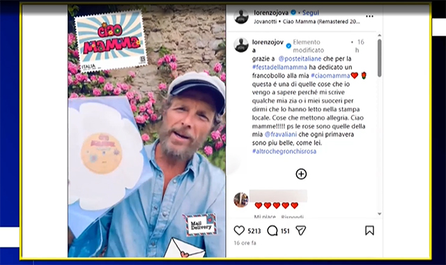 Lorenzo festeggia le mamme con il suo francobollo