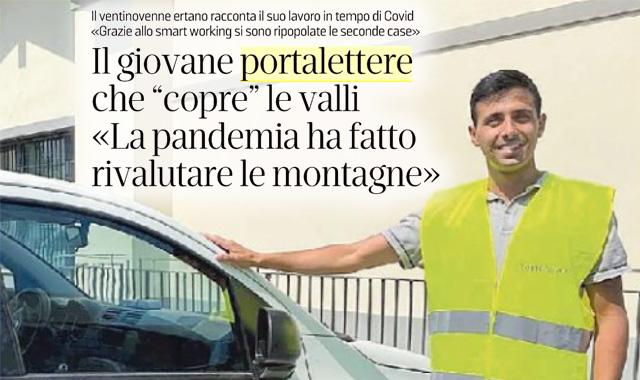 Il portalettere delle Valli: “La pandemia ha fatto rivalutare le montagne”