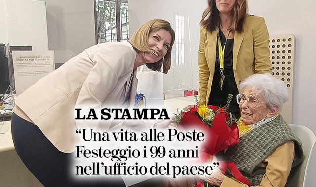 Rosa, 99 anni e una vita alle Poste: “Festeggio in ufficio postale con i colleghi di un tempo”