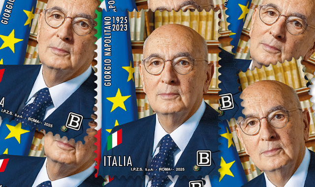 Un francobollo ricorda Giorgio Napolitano a 100 anni dalla nascita