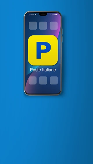 Immagine smartphone con launcher App Poste Italiane