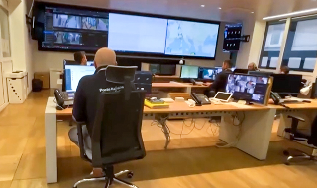 Gli uffici postali della Sardegna sotto controllo dalla security room di Genova