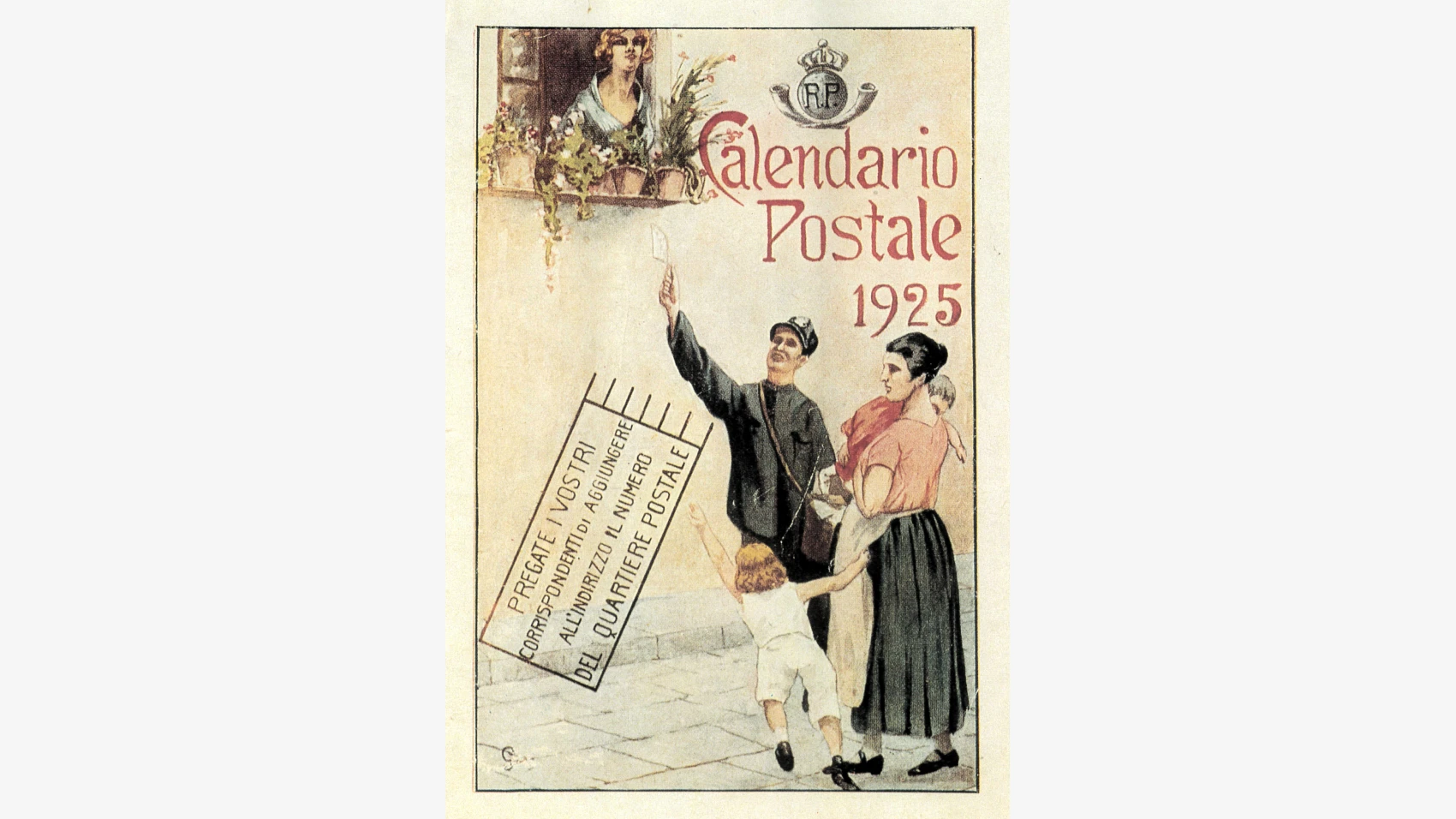Calendario postale del 1925