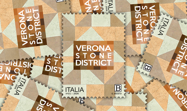Verona Stone District: un francobollo per celebrare l’arte della lavorazione della pietra naturale