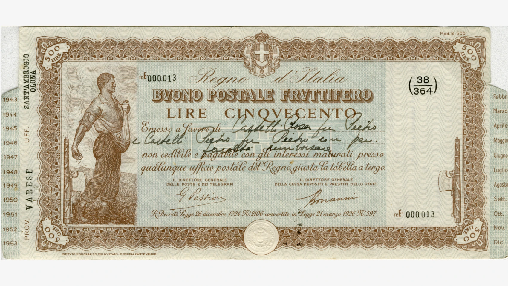 Buono Postale del Regno d'Italia