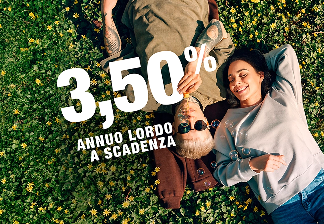 3,50% annuo lordo a scadenza