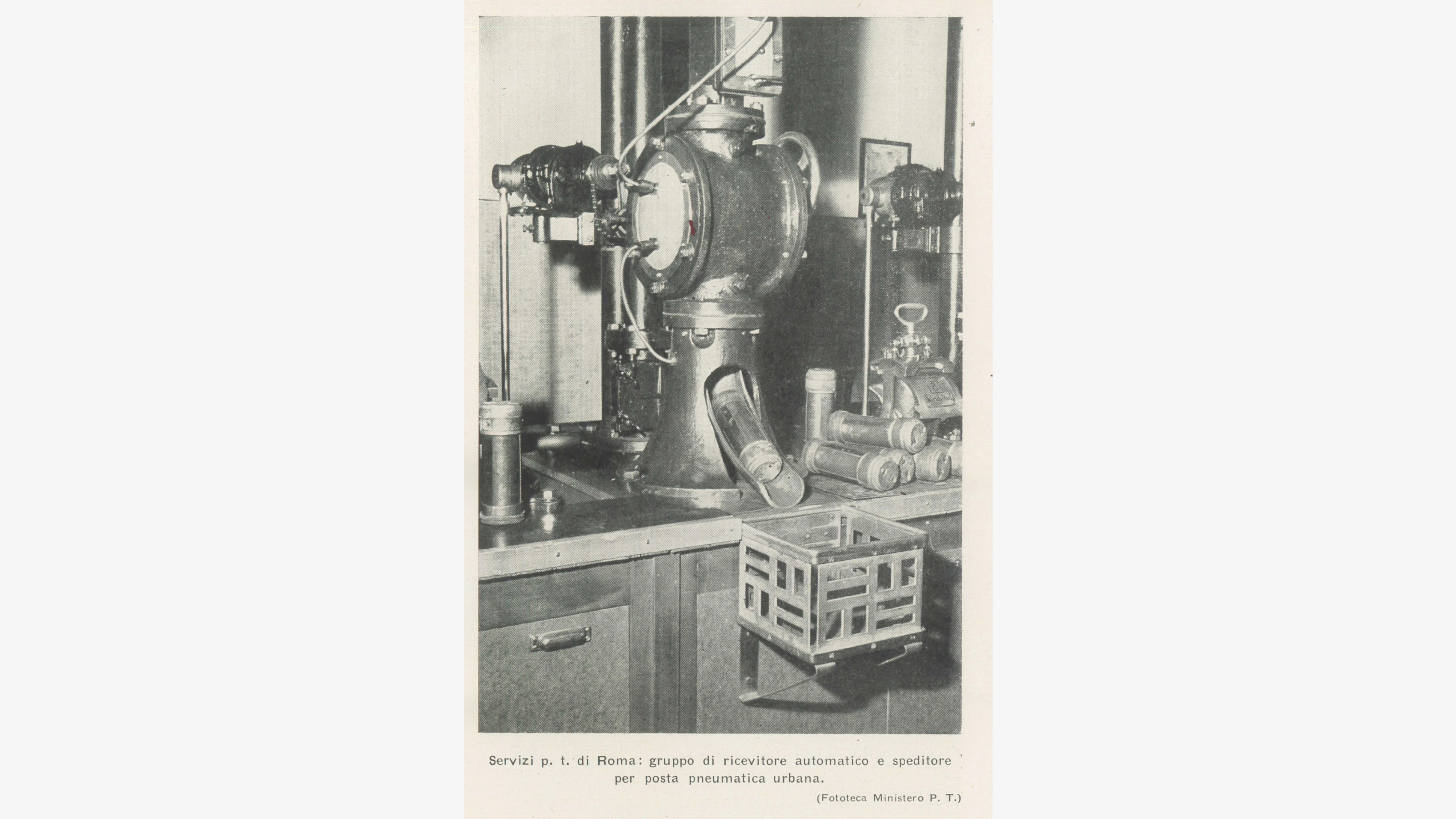 Ricevitore per posta pneumatica