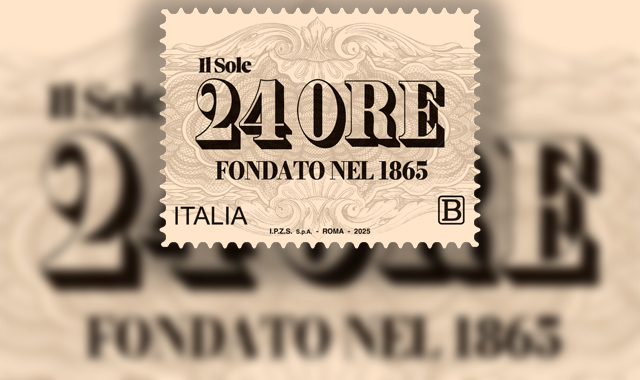 Un francobollo per celebrare i 160 anni del Sole 24 Ore