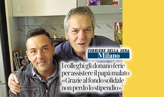 Ferie solidali cedute dai colleghi di Poste: così Fabio può assistere il padre malato 