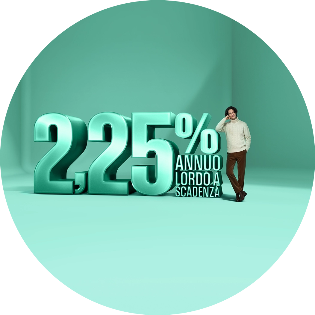 Deposito Supersmart Premium, 2,25% annuo lordo a scadenza