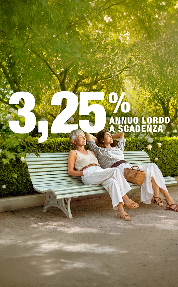 3,25% annuo lordo a scadenza