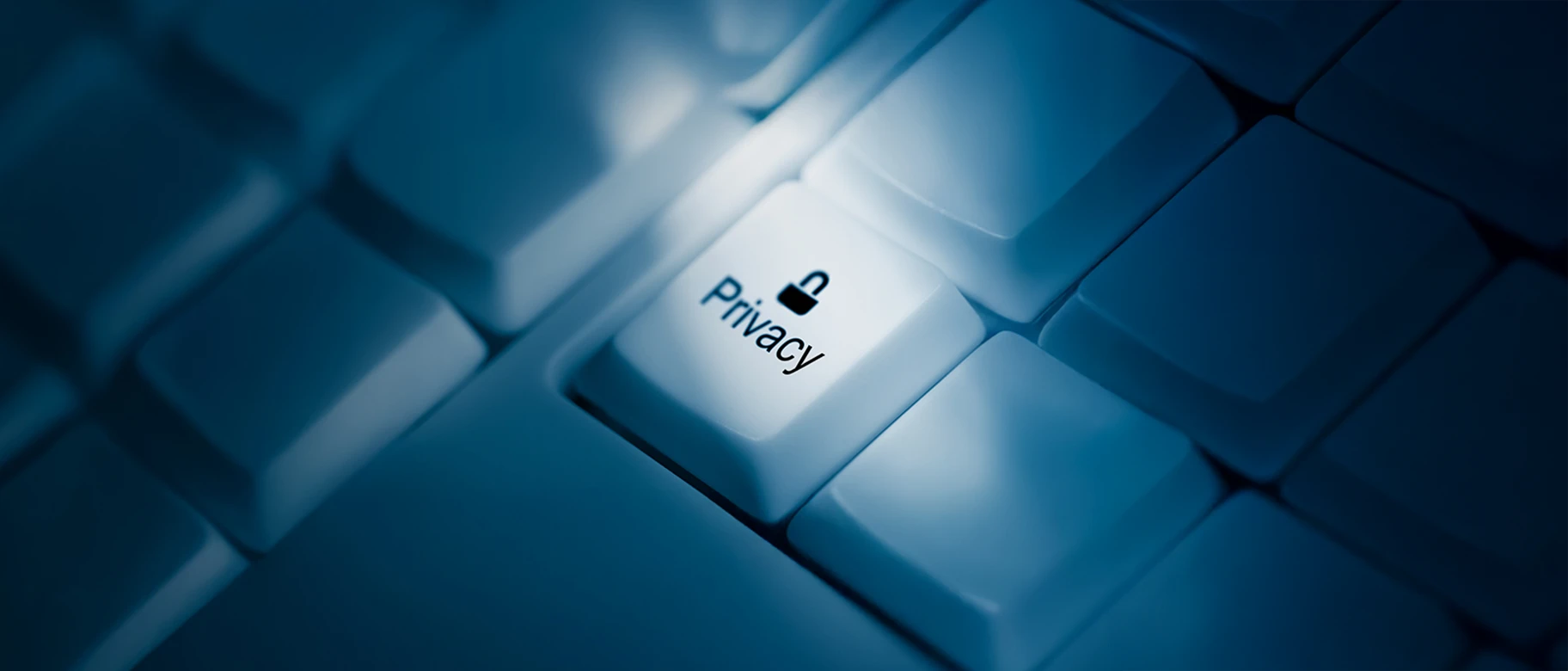 Pulsante privacy su tastiera computer