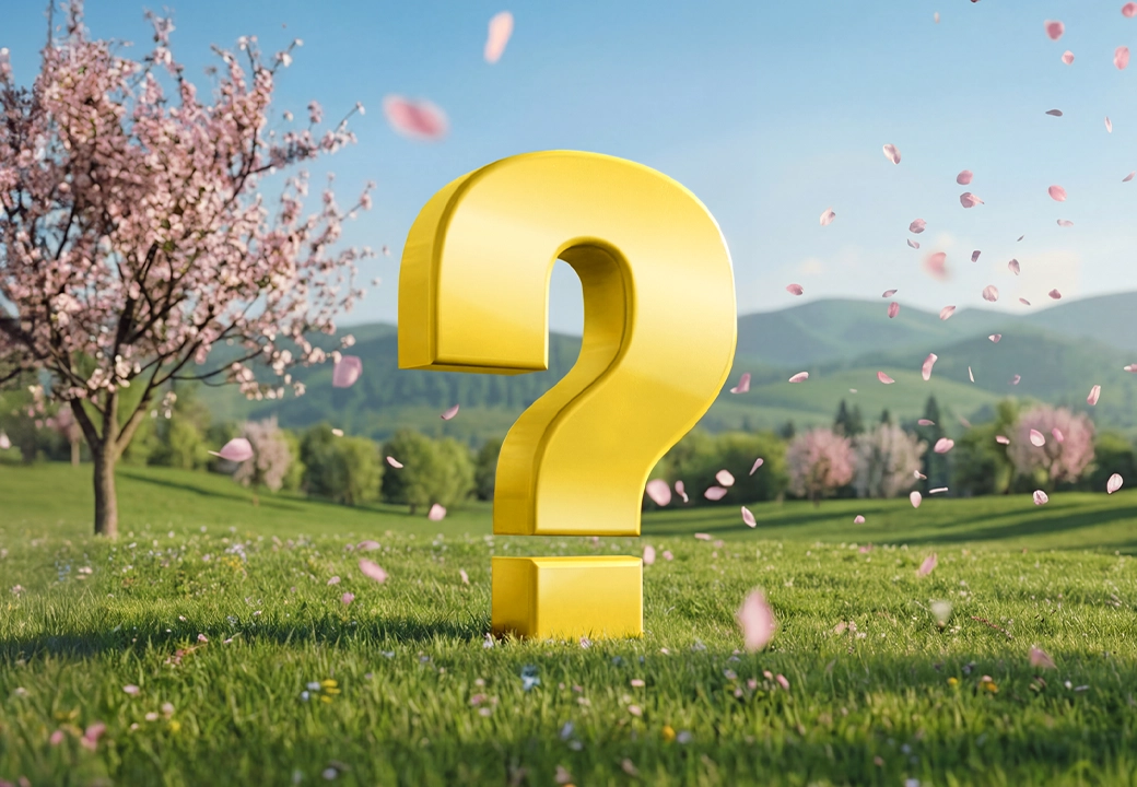 punto interrogtaivo su scenario primaverile