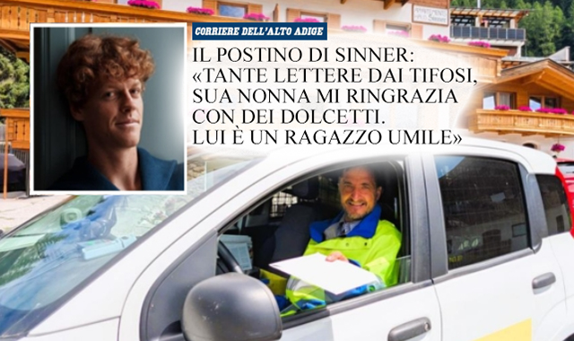 Il portalettere di Sesto: “Consegno la posta a Sinner, è un campione di umiltà”