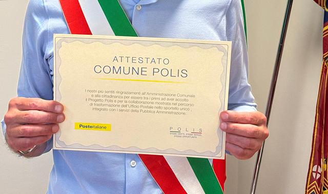 Poste: ai sindaci della provincia di Vicenza una pergamena di ringraziamento per l’adesione a Polis
