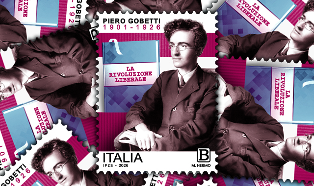 Un francobollo commemorativo di Piero Gobetti nel centenario della scomparsa