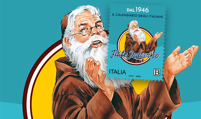 Ottant’anni del calendario di Frate Indovino: un francobollo lo celebra