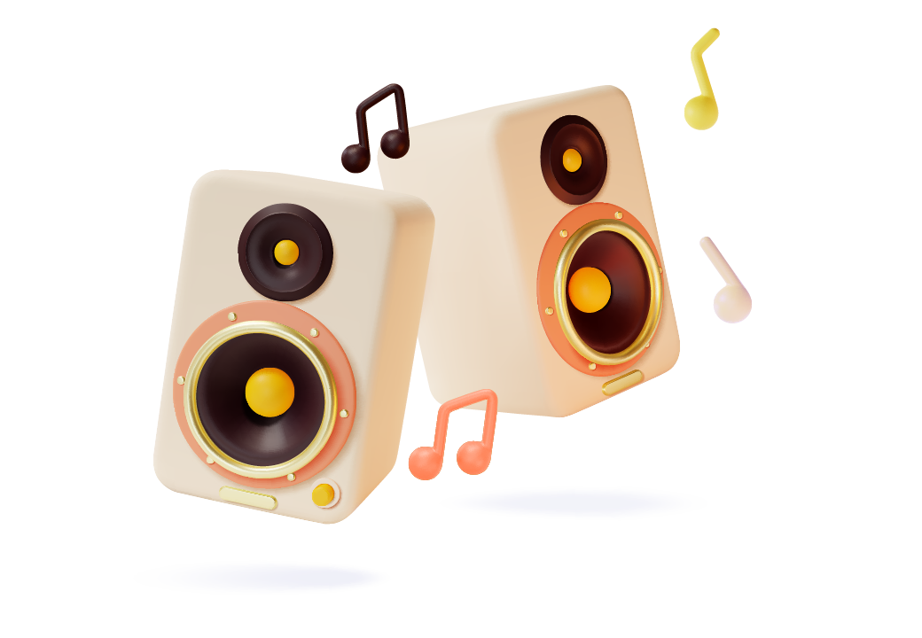 casse musicali color crema