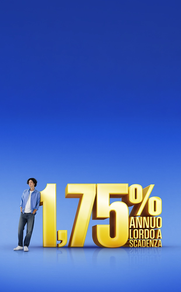 1,75% annuo lordo a scadenza