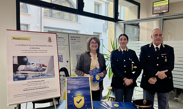 Modena, Poste e Polizia insieme per la prevenzione delle frodi 
