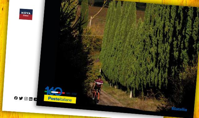 Poste Italiane all’Eroica, una cartolina celebra le radici autentiche del ciclismo
